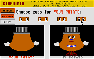 Kid Potato atari screenshot
